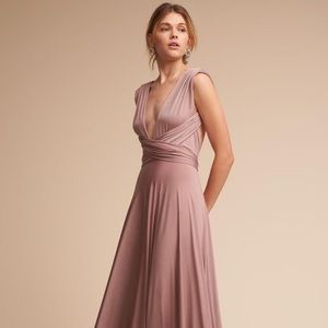 BHLDN TwoBirds Convertible Maxi Bridesmaid Dress